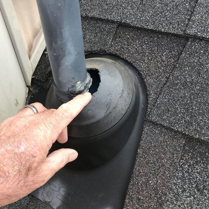 Flashing damage on a roof | home inspectors Fayetteville AR | Fayetteville AR | Home Inspection