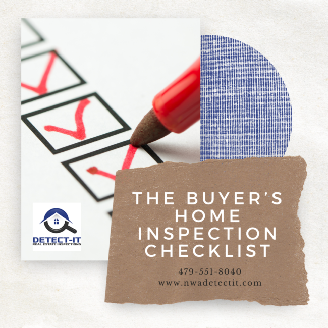 Detect-It Real Estate Inspections The Buyer’s Home Inspection Checklist buyer's home inspection checklist