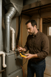 Fayetteville AR home inspection HVAC check